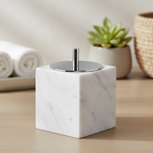 Eterna Marble Cotton Swab Box