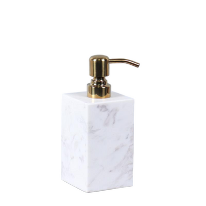 Luxury Marble Soap Dispenser – 1kg Solid Stone with Metal Pump