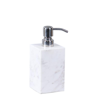 Luxury Marble Soap Dispenser – 1kg Solid Stone with Metal Pump