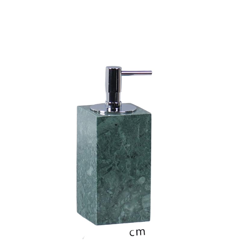 Luxury Marble Lotion Bottle – Solid Stone with Metal Pump