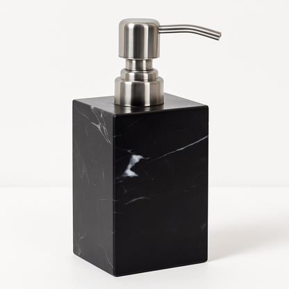 Luxury Marble Soap Dispenser – 1kg Solid Stone with Metal Pump