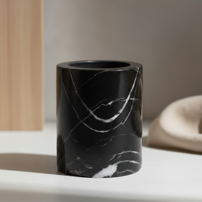 Solenne Marble Storage Cup – Solid Stone Organizer