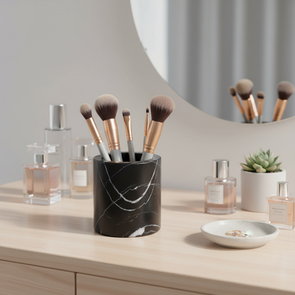 Solenne Marble Storage Cup – Solid Stone Organizer