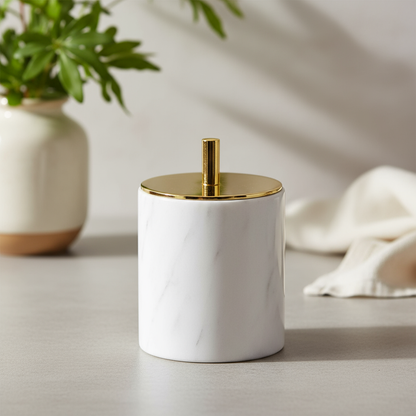 Lumia Marble Cotton Swab Box